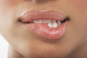 Woman-biting-lip