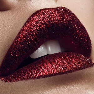 Glitter Lip Kit, Red Glitter Lips, Vegan Beauty